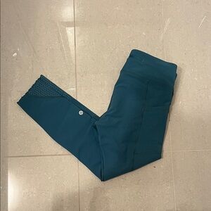 Lululemon Teal low rise leggings
